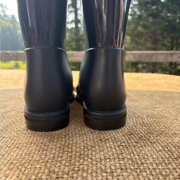 MARCCAIN Navy Blue Rain Boots - Knee-High Style Size 39 (8.5 - 9) - Picture 4 of 12